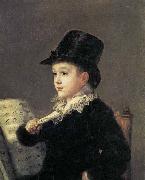 Francisco Jose de Goya Portrait of Mariano Goya, the Artist's Grandson oil painting reproduction